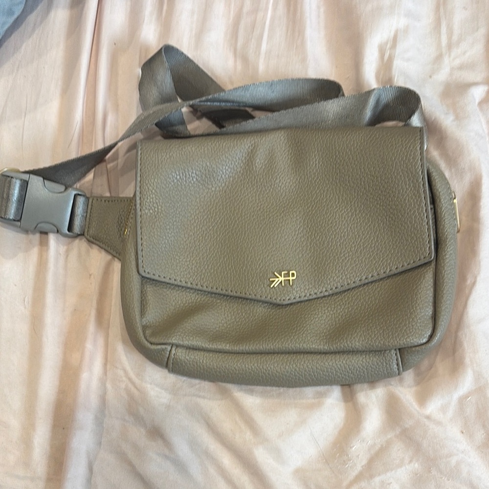 Green Freshly Picked Crossbody Bag with Adjustable Strap